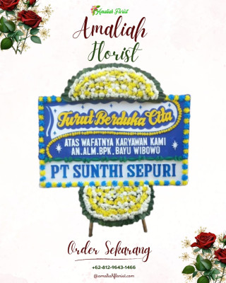 Papan Bunga Duka di Topo Tiga